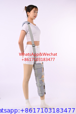 Immobilisateur de genou tri-pénel réglable orthopédique et de réadaptation avec 4 barres en aluminium