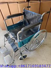Chaise roulante standard en acier chromé de haute qualité et abordable