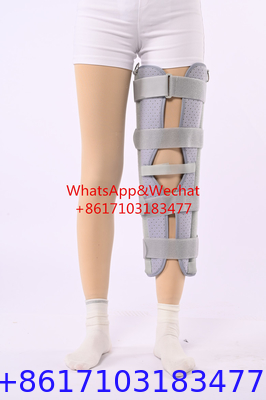 Immobilisateur de genou tri-pénel réglable orthopédique et de réadaptation avec 4 barres en aluminium